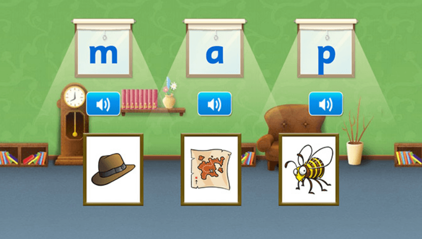 Phonics activity in Reading Eggs