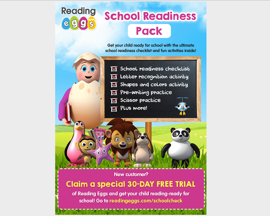 school readiness checklist